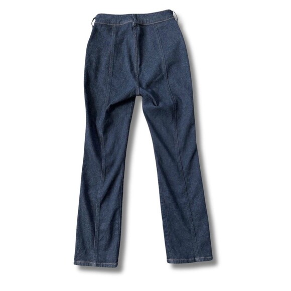 Anthropologie Pilcro Jeans Size 27 Front Seam Dark Wash Straight Leg Cropped - Picture 2 of 13